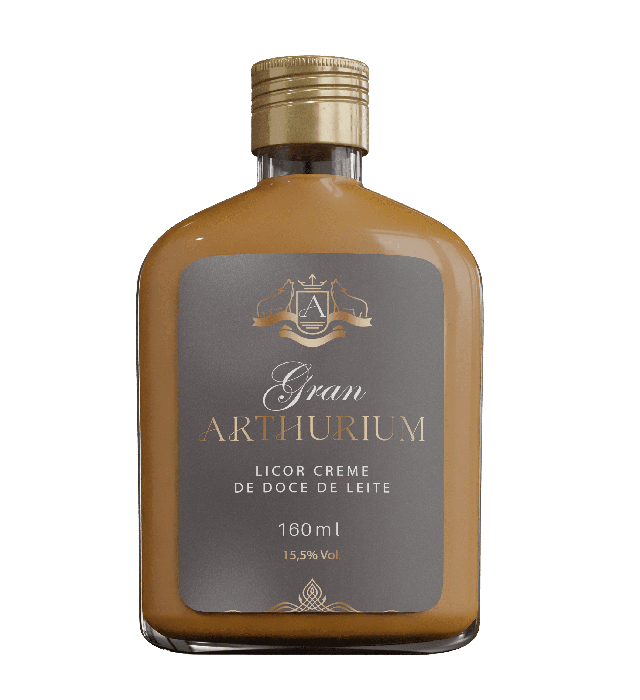 Garrafinha Licor de doce de Leite Gran Arthurium - 160 mL